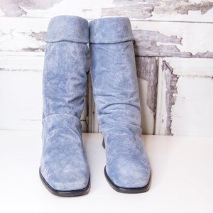 Markon 10W Blue Leather Suede Boots